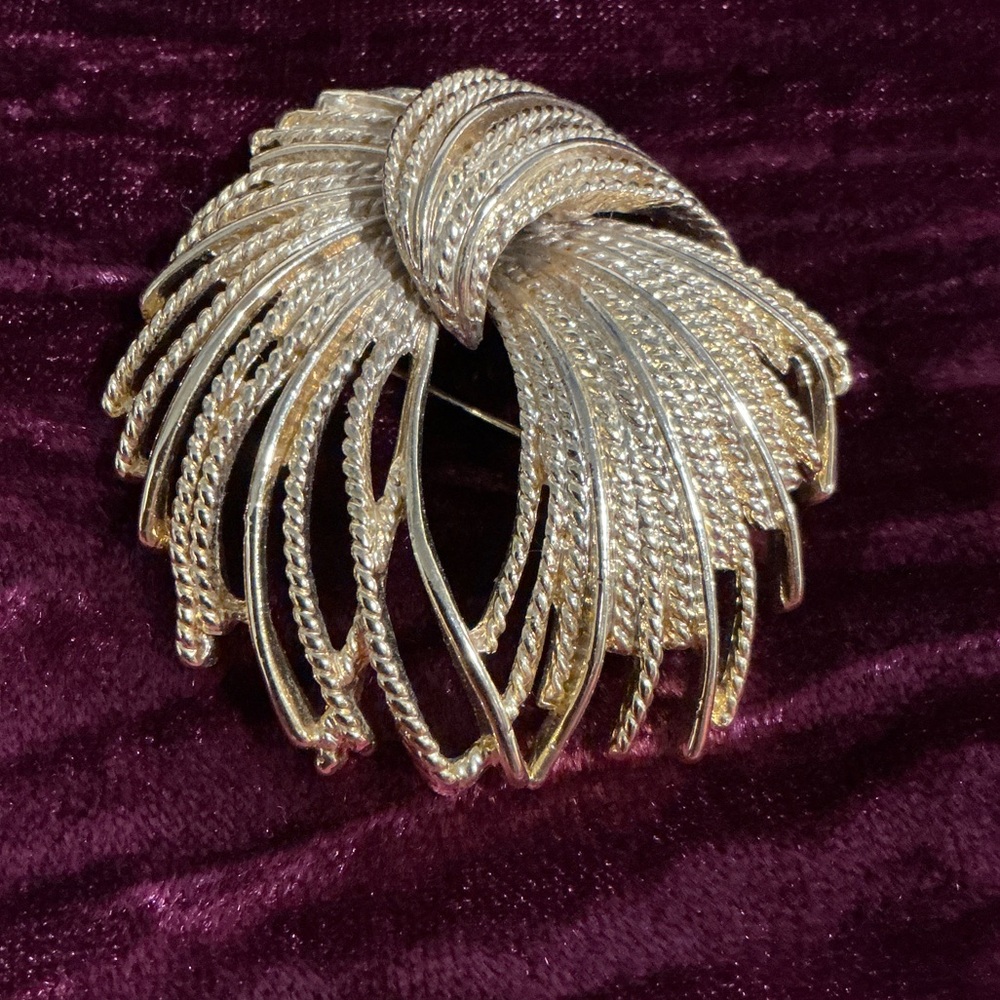 Monet Gold Brooch
